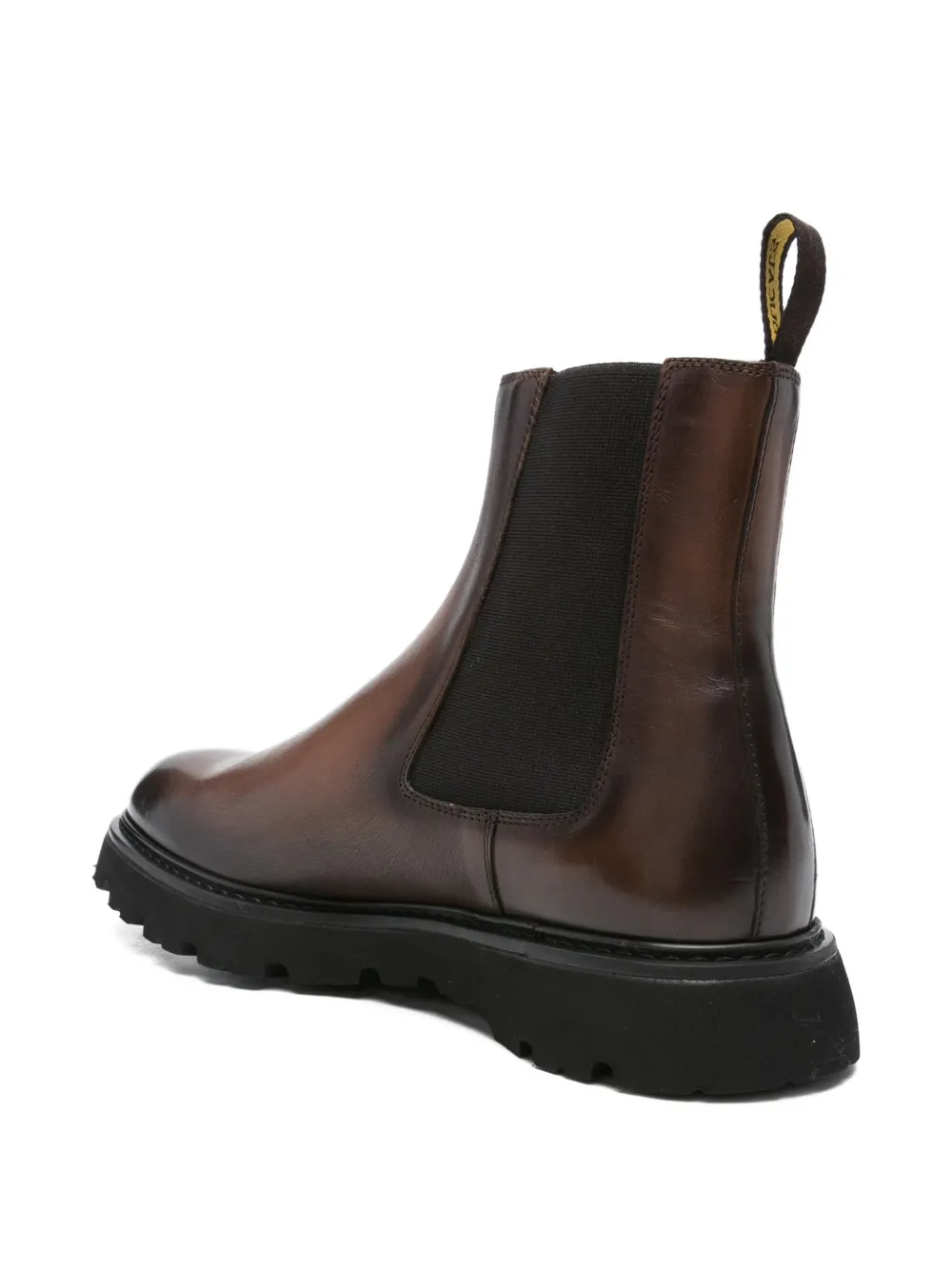 Doucal's 40mm elastic-panel leather chelsea boots Brown