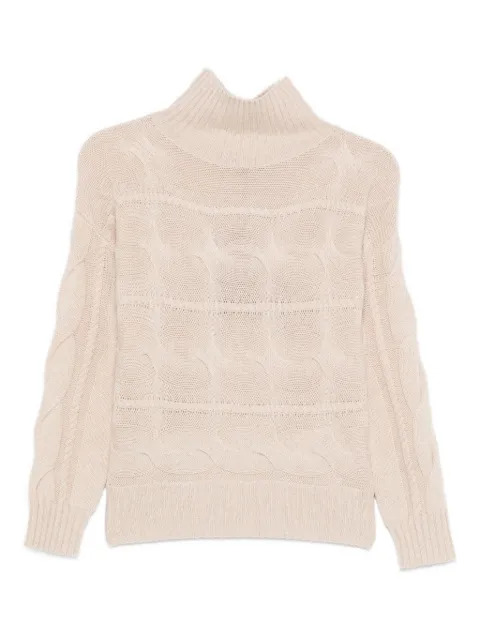 Max Mara cable-knit turtleneck sweater