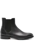 Doucal's elasticated-panel leather boots - Black