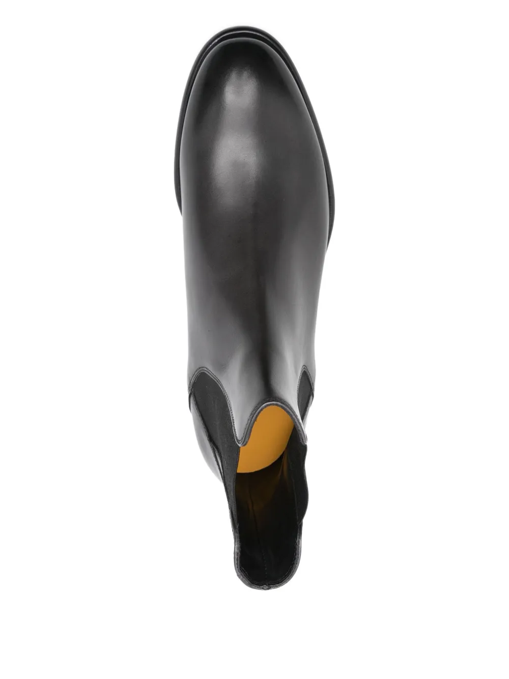 Doucal's elasticated-panel leather boots Black