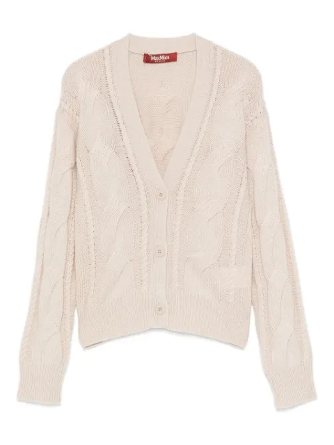 Max Mara cable-knit button-up cardigan