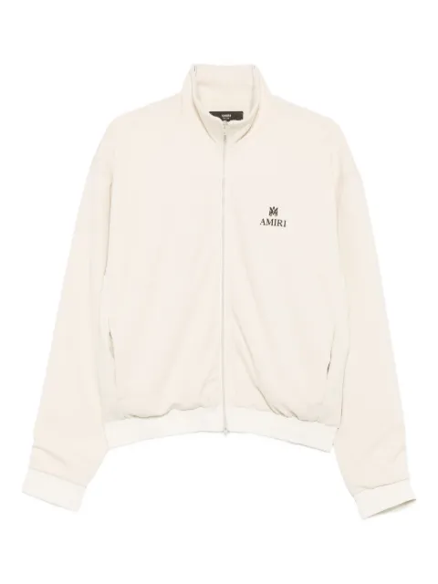 AMIRI logo-embroidered hooded zip-up sweatshirt