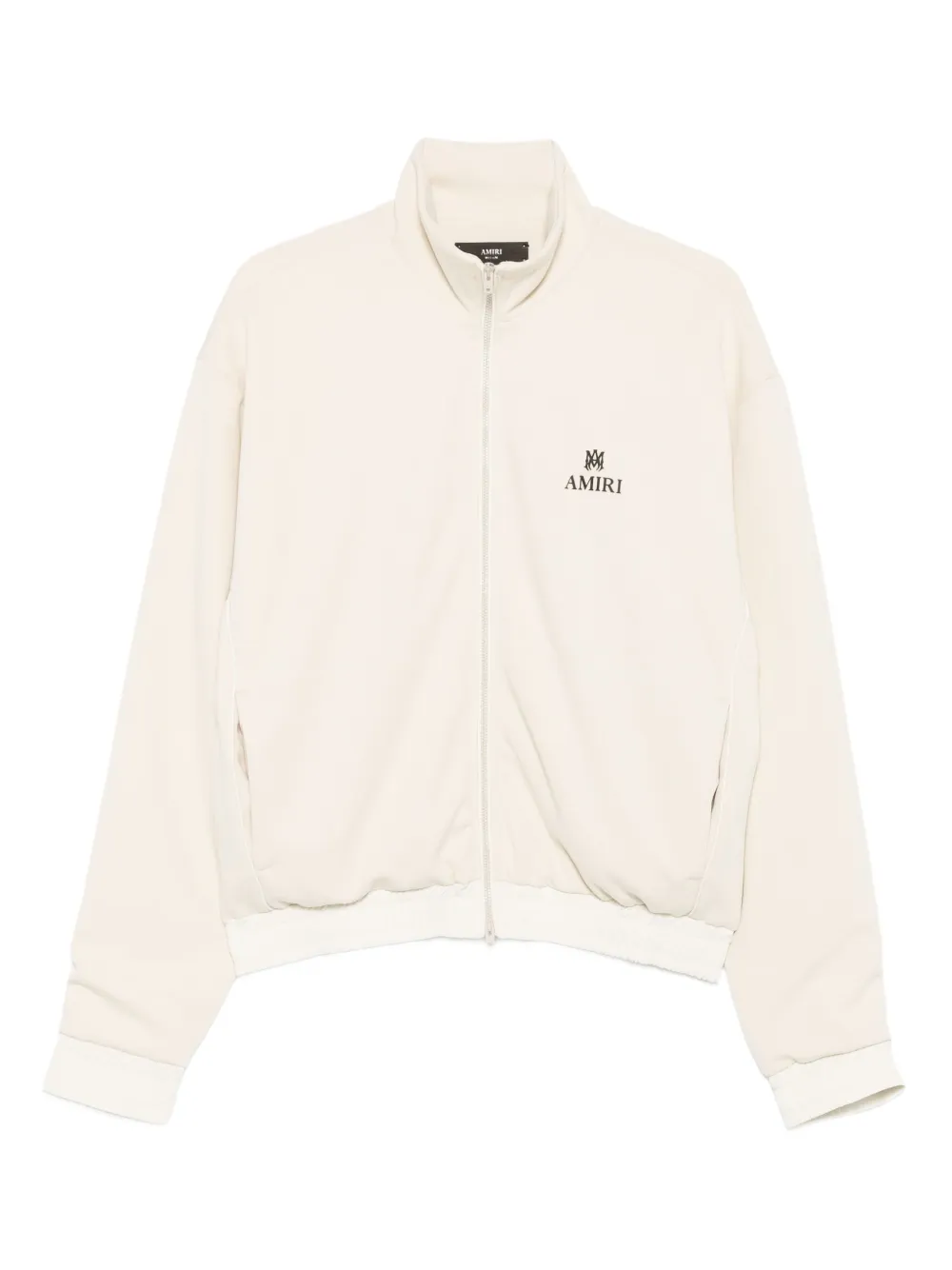 AMIRI Sweater met rits capuchon en geborduurd logo Beige