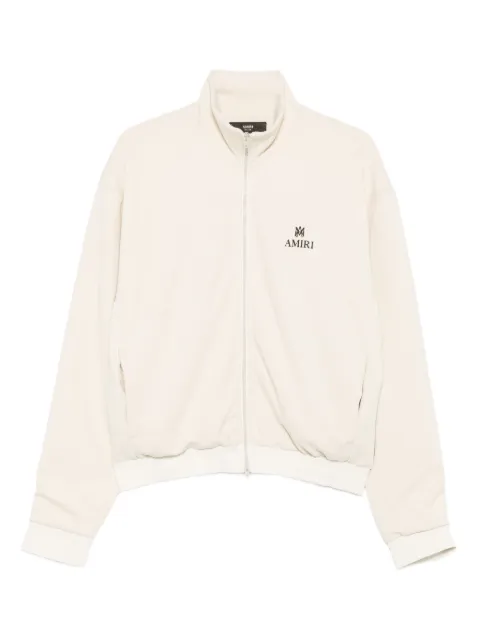 AMIRI logo-embroidered hooded zip-up sweatshirt