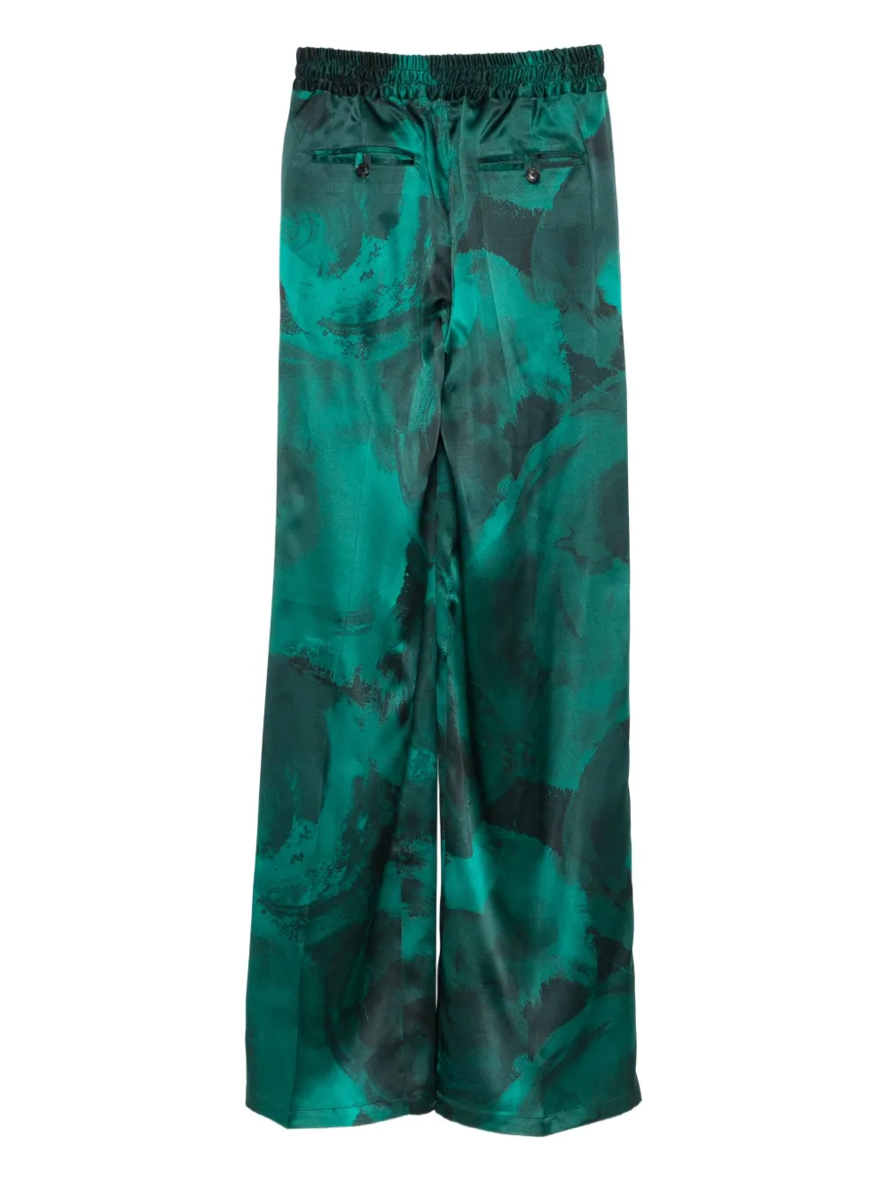 Kiton Zijden broek - Groen