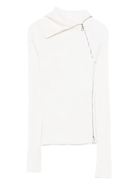 Sportmax ribbed zip-front sweater