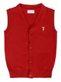TRUSSARDI JUNIOR button-fastening vest - Red