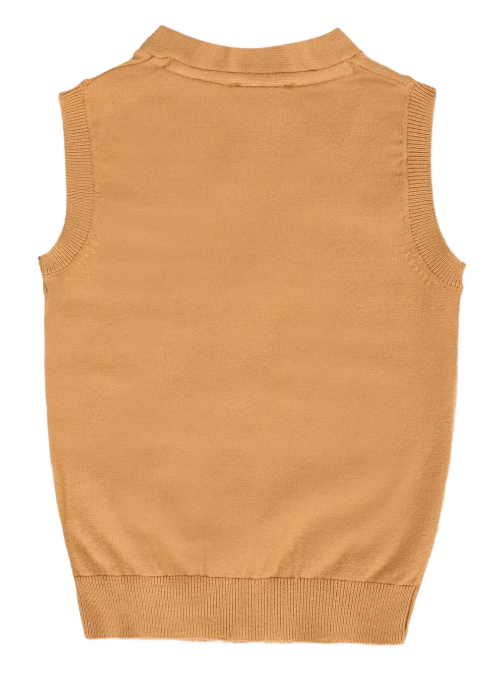 TRUSSARDI JUNIOR Gilet met knoopsluiting en logo Beige