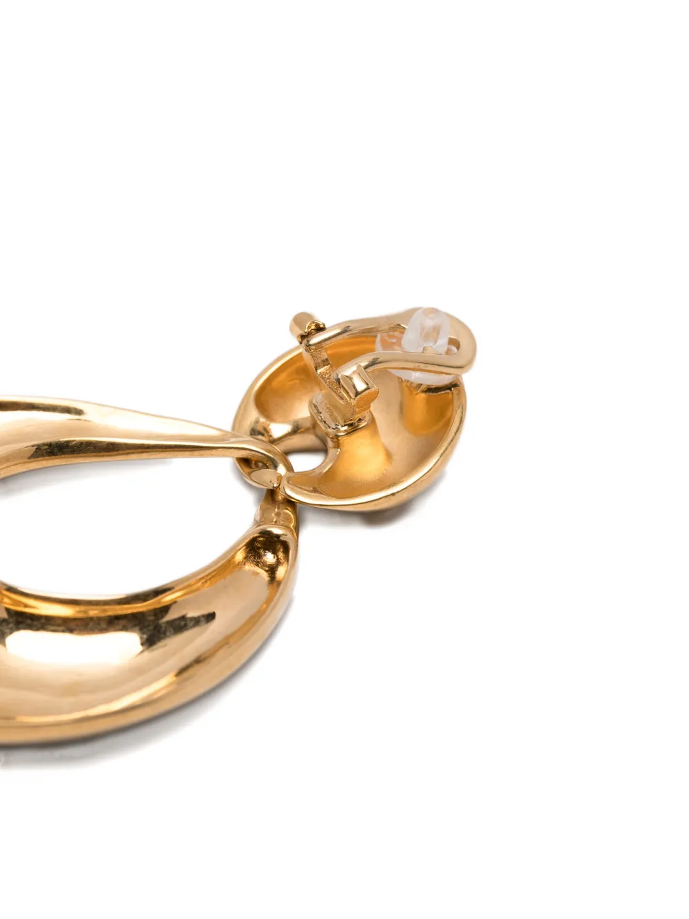 Saint Laurent Clip-on Earrings In Gold