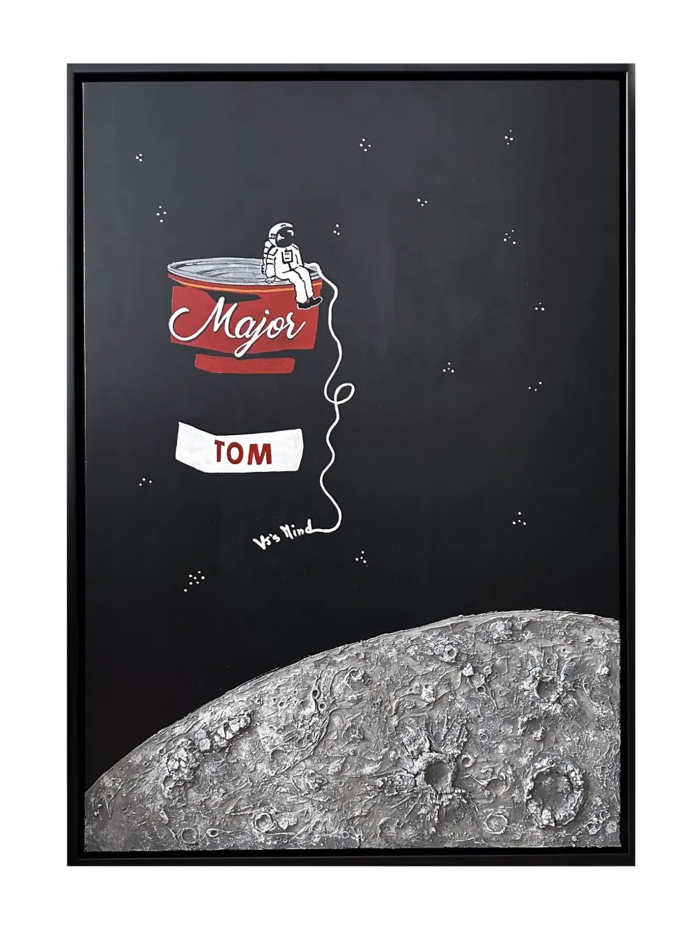 Vj's Mind Monument Tin Cat wall decor (104cm x 74cm) - ブラック Vj's Mind Monument Tin Cat wall decor (104cm x 74cm) - ブラック