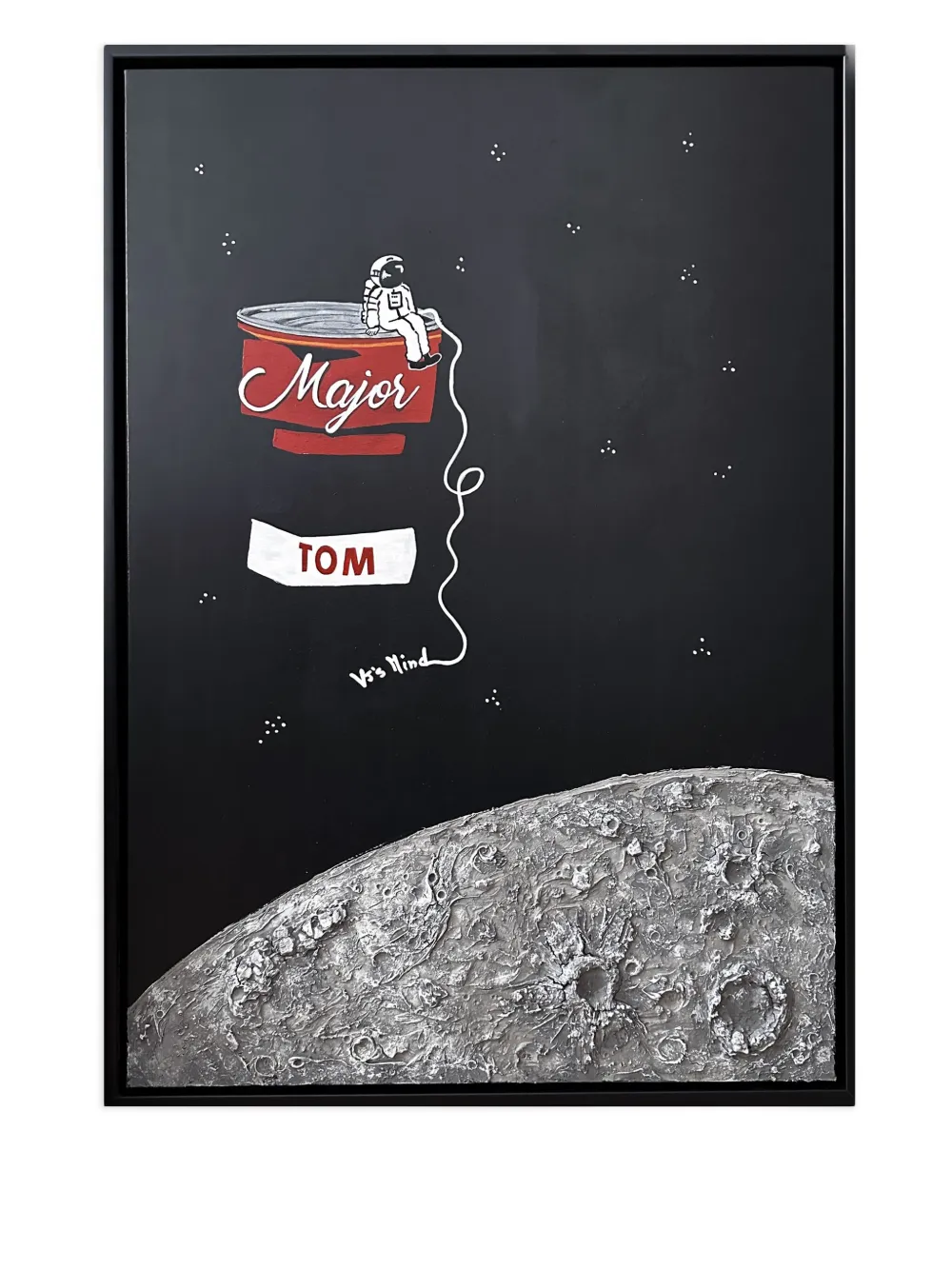 Vj's Mind Monument Tin Cat ウォールインテリア 104cm x 74cm - ブラック Vj's Mind Monument Tin Cat ウォールインテリア 104cm x 74cm - ブラック