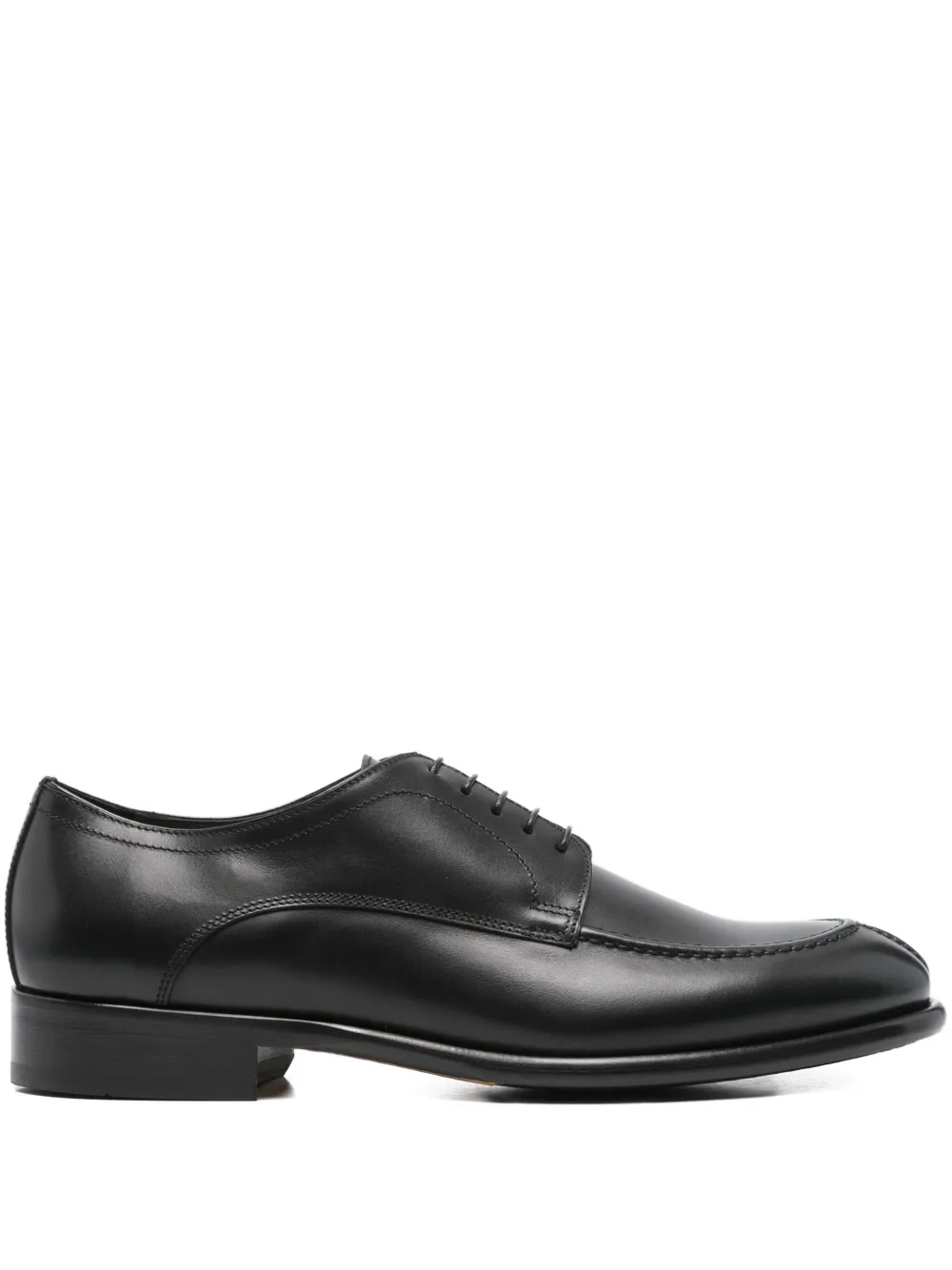 Doucal's leather lace-up shoes NN00 BLACK