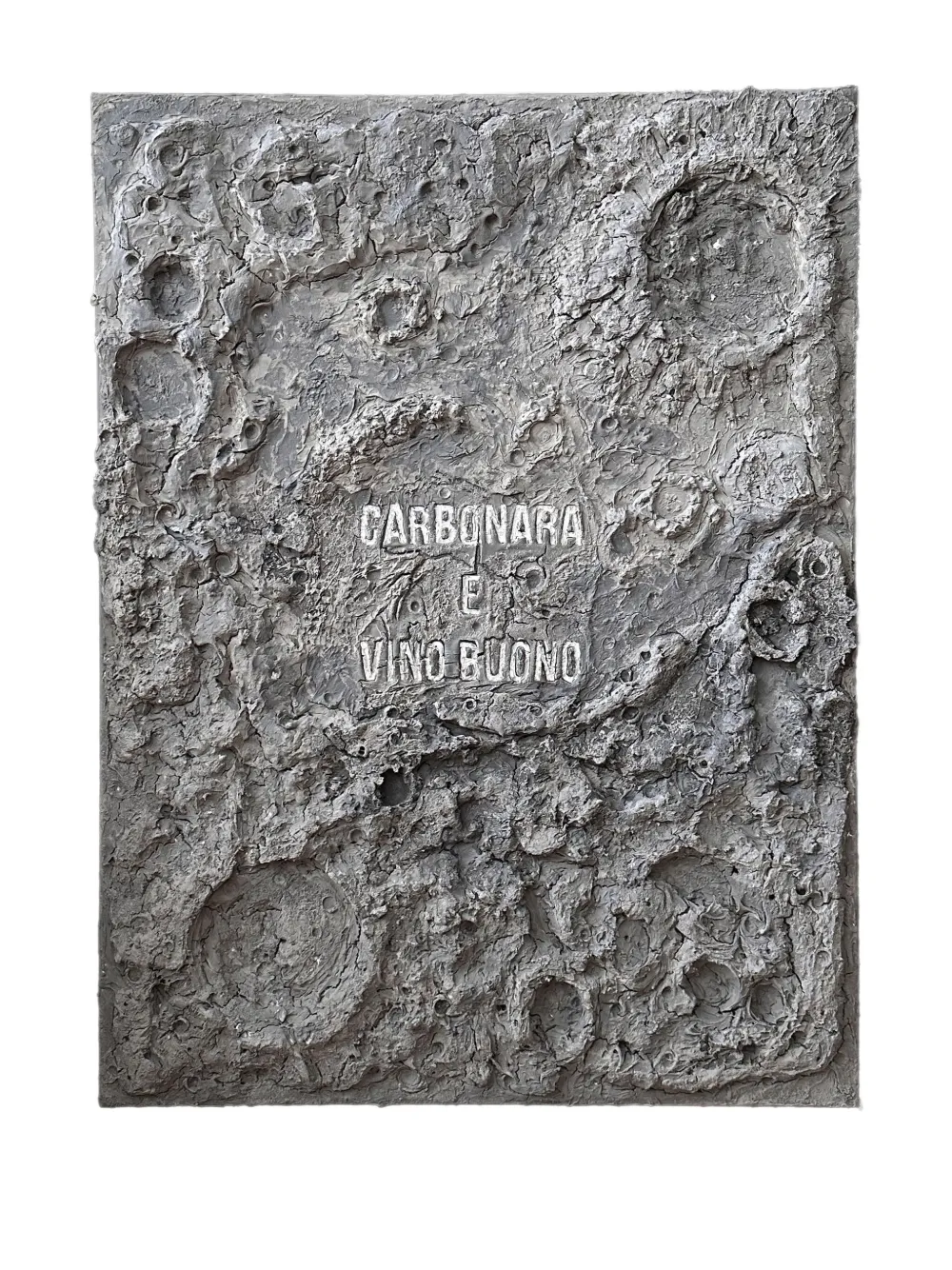 Vj’s Mind Carbonara Vino Buono wall decor (63cm x 83cm) - Grigio
