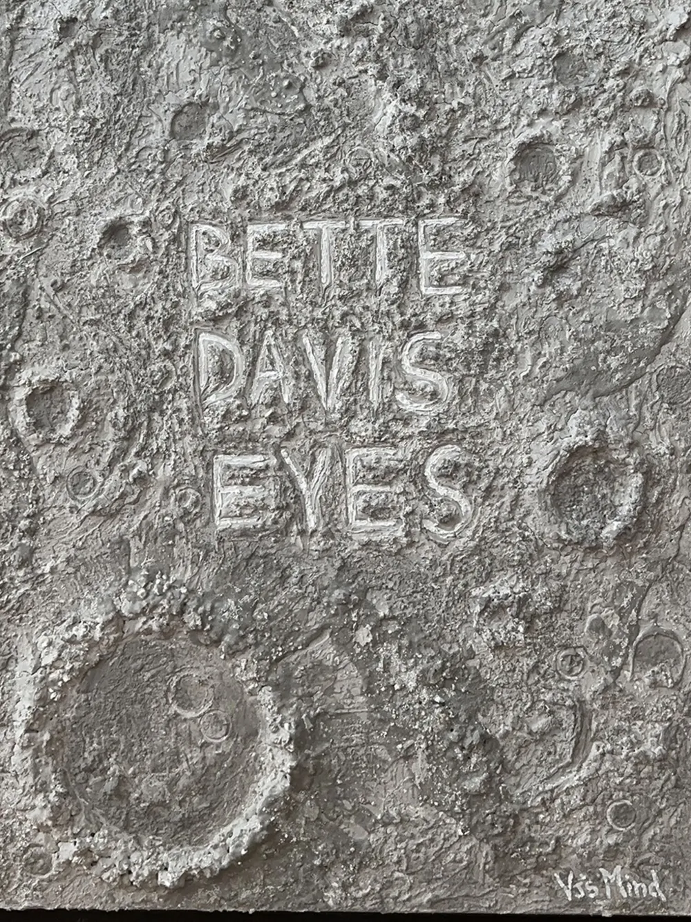 Vj's Mind Monument Bette Davis Eyes wall decoration (63X83cm) - グレー Vj's Mind Monument Bette Davis Eyes wall decoration (63X83cm) - グレー