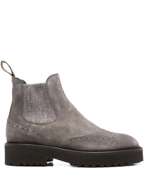 Doucal's brogue-detail chelsea boots