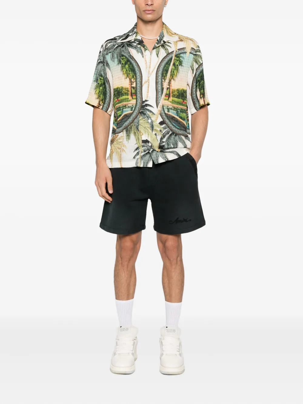AMIRI drawstring-detail panelled shorts | Track & Running Shorts | Image 2
