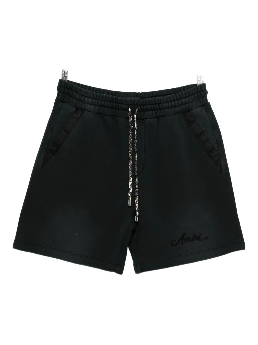 Amiri Drawstring-detail Panelled Shorts In Black