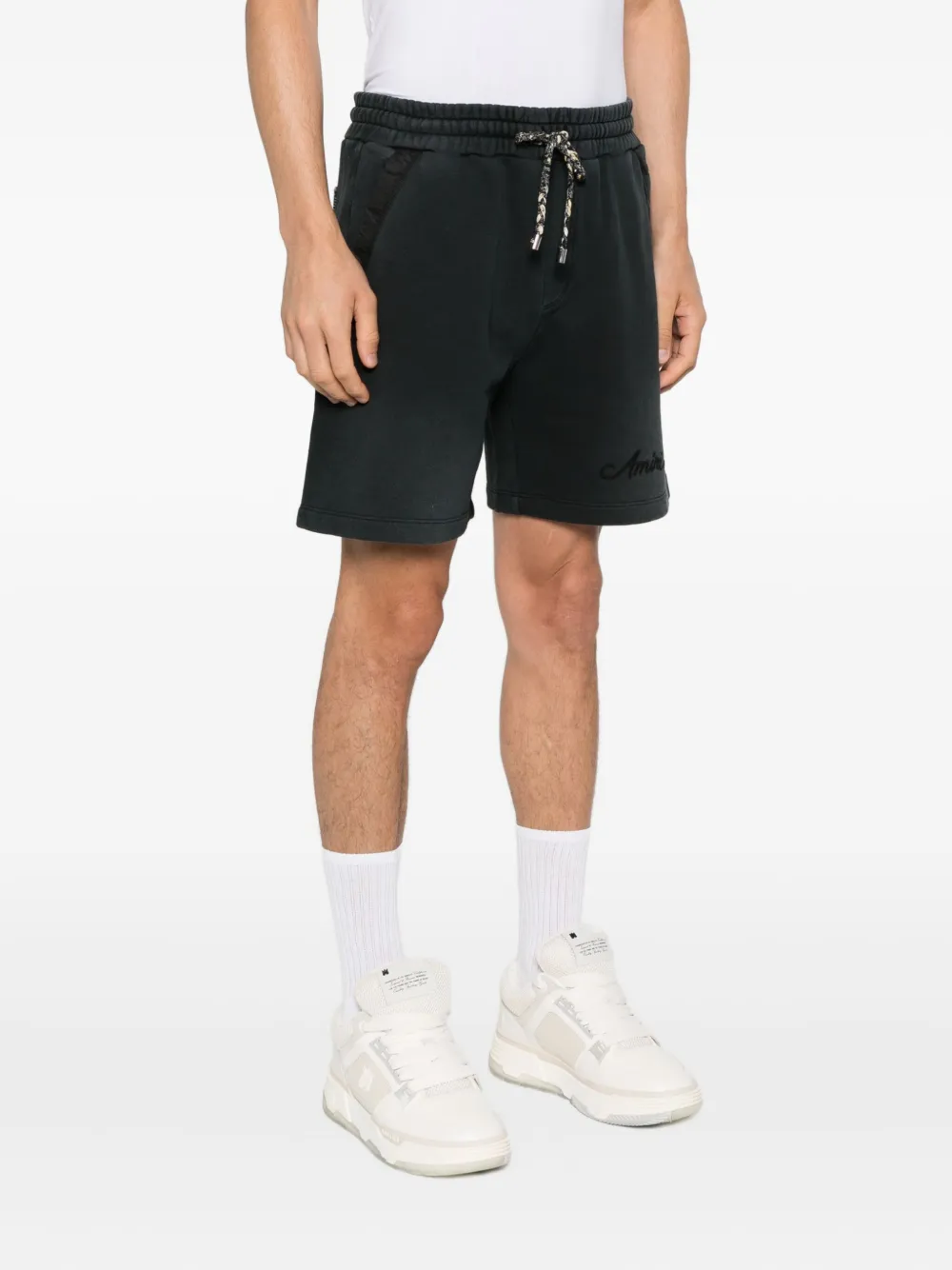 AMIRI Shorts met trekkoord en vlakken Zwart