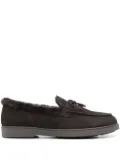 Doucal's tassel-embellished suede loafers - Brown