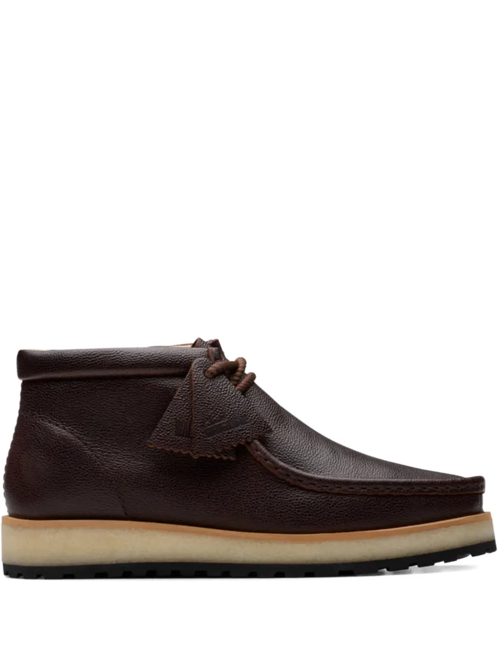 Clarks Originals leather lace-up desert boots Brown