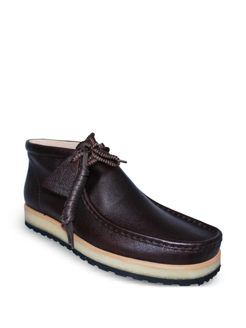 Clarks Originals leather lace-up desert boots Brown