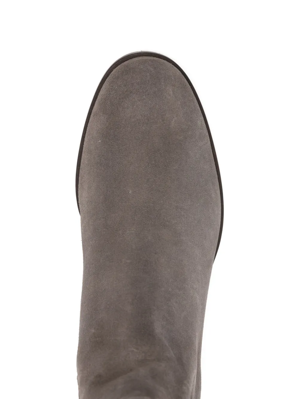 Doucal's 50mm Elastic-panel Suede Boots In Gray