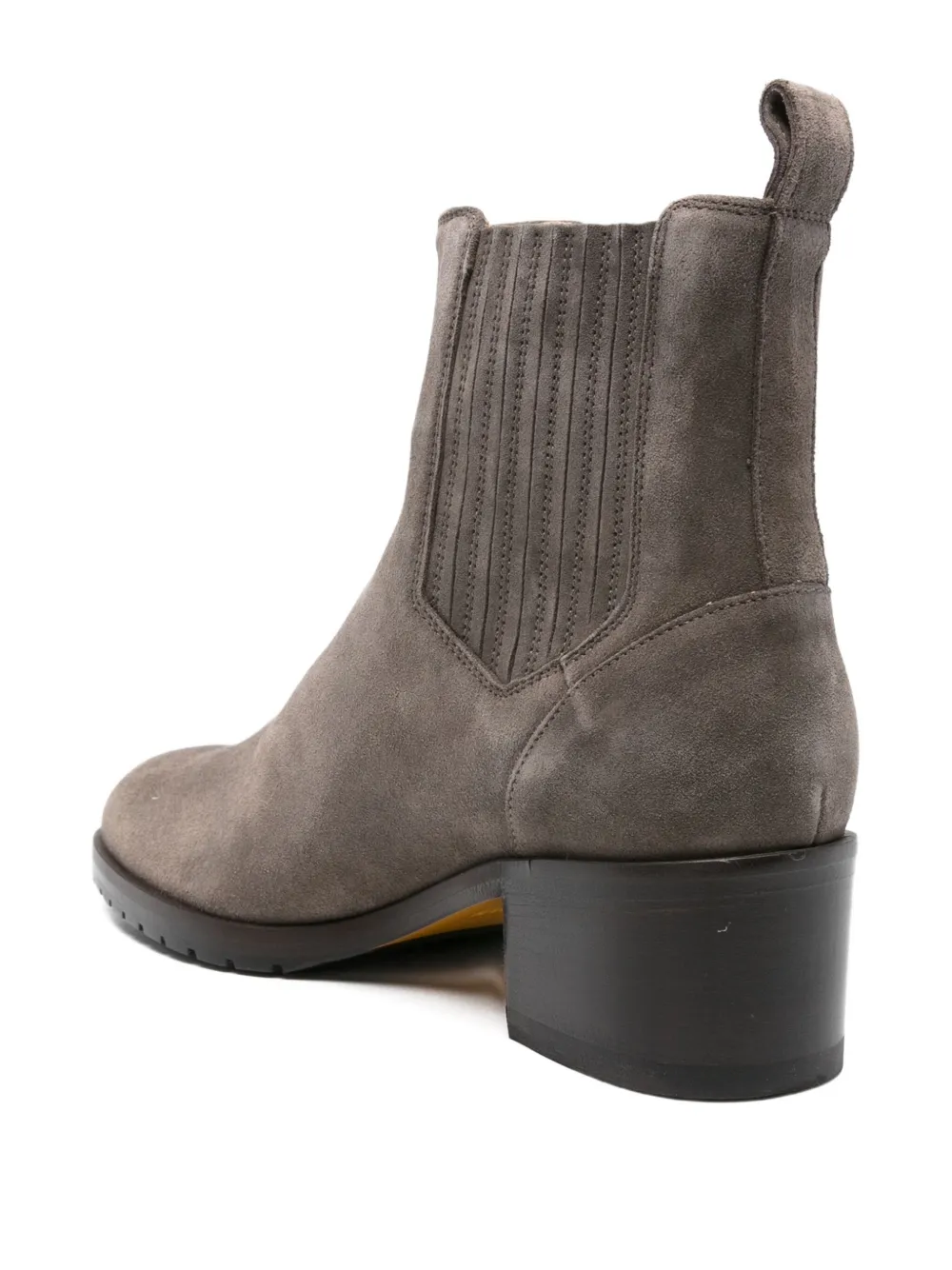 Doucal's 50mm Elastic-panel Suede Boots In Gray