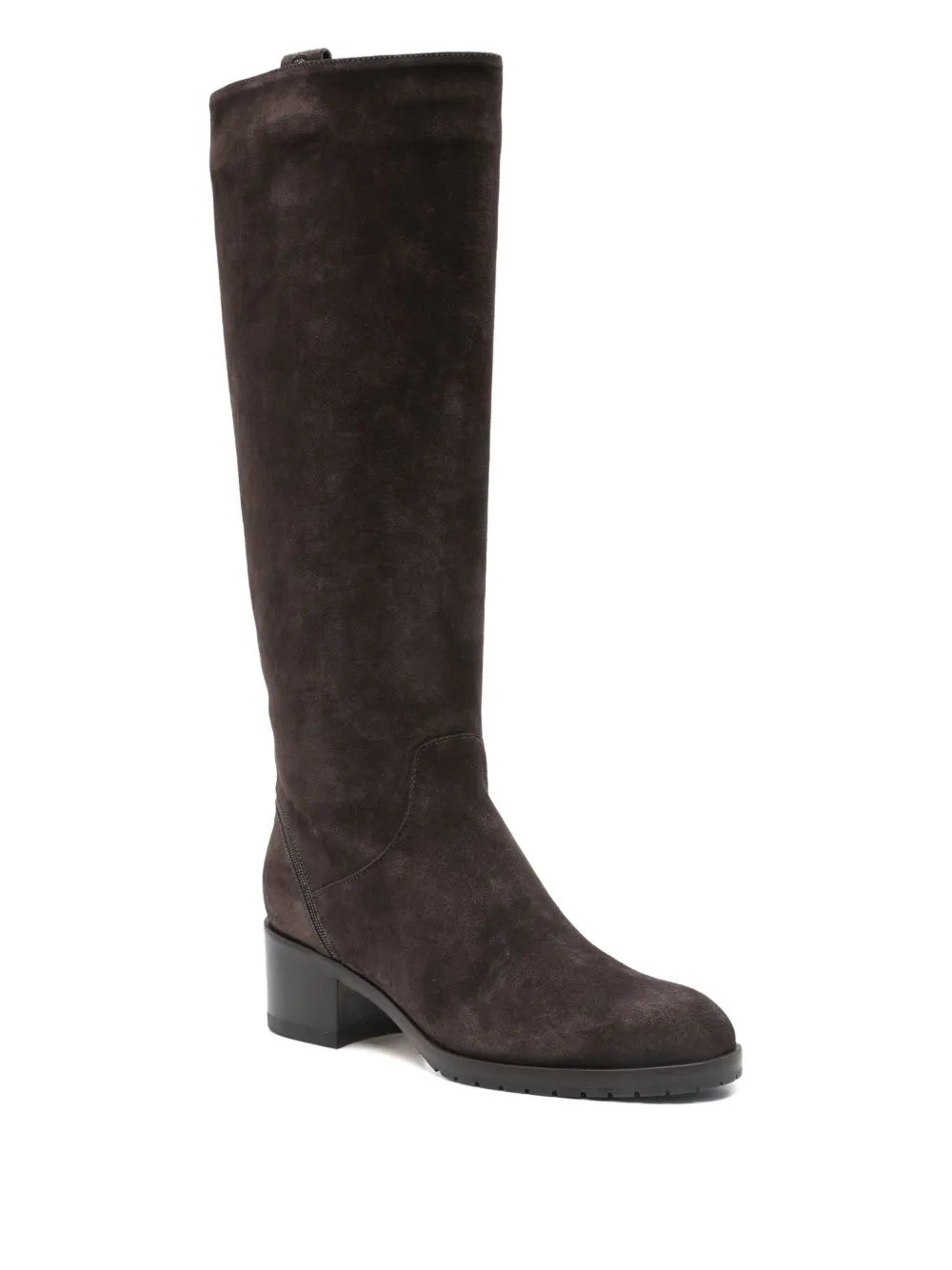 Doucal's 50mm leather knee-high boots Brown
