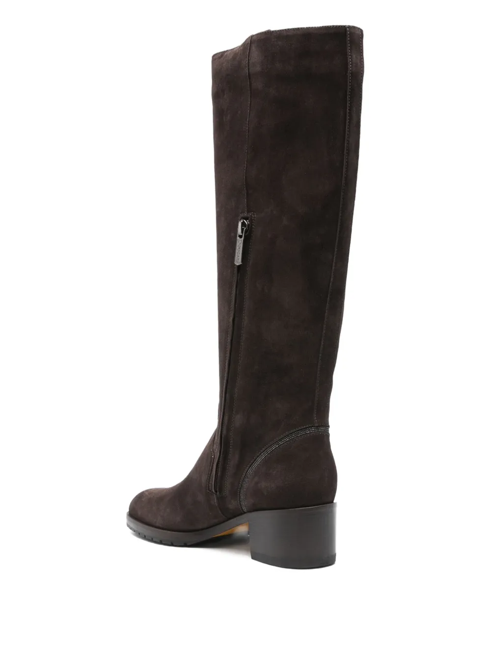 Doucal's 50mm leather knee-high boots Brown