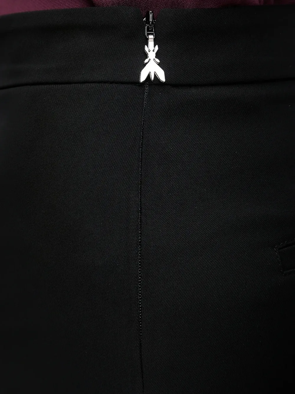 Patrizia Pepe zip-fly flared trousers Zwart