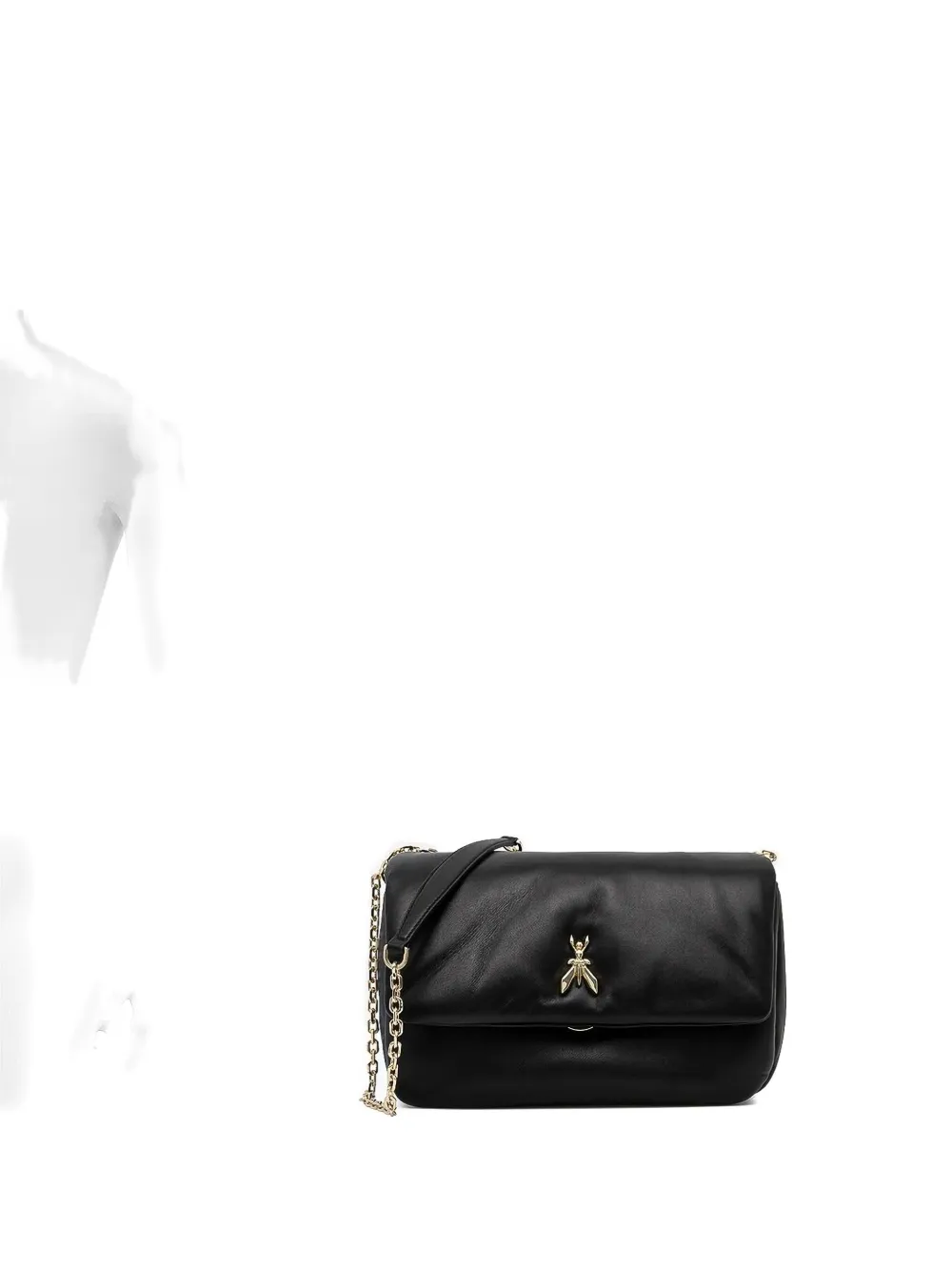 Patrizia Pepe bee-embellished shoulder bag Zwart