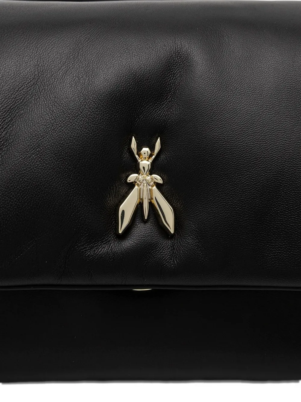 Patrizia Pepe bee-embellished shoulder bag Zwart