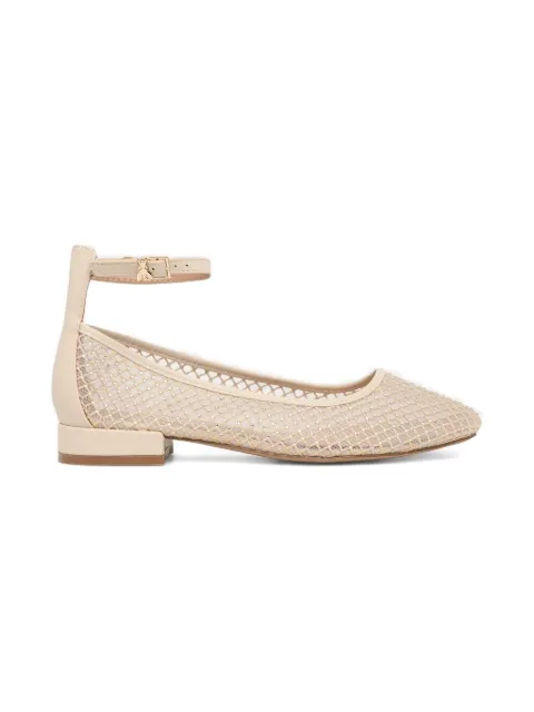 Patrizia Pepe girl embellished mesh ballerinas