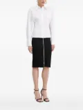 Patrizia Pepe fitted-cuff button-up shirt - White