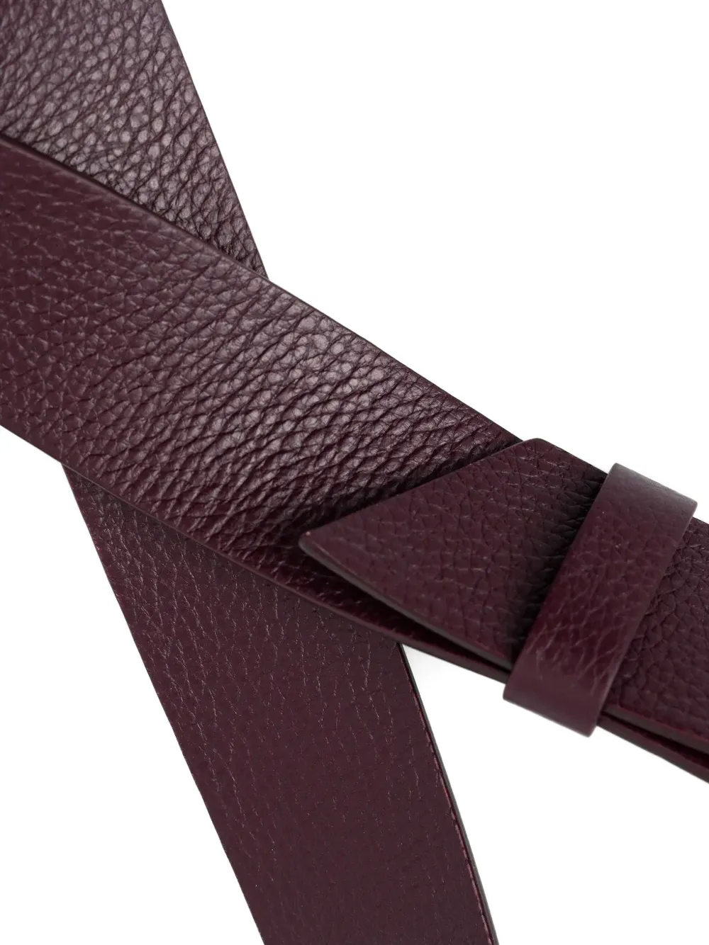 Patrizia Pepe Leren riem met rits - Paars