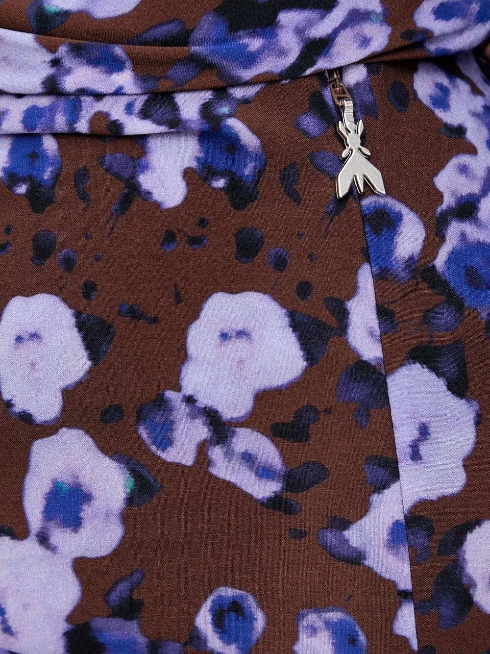 Patrizia Pepe floral-print midi skirt Bruin