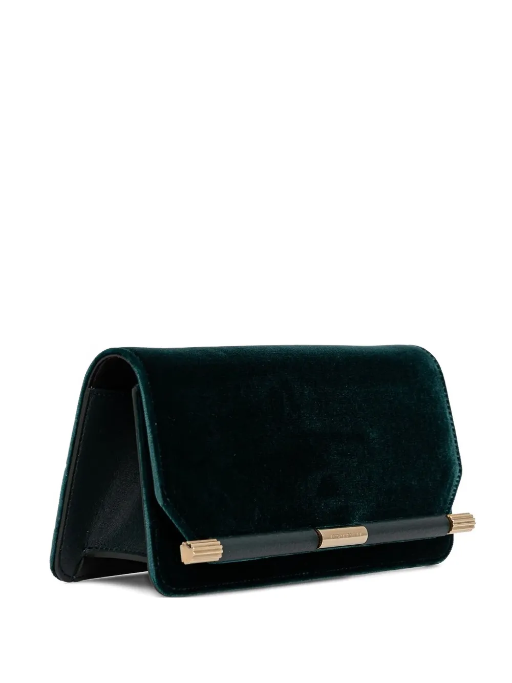 Victoria Beckham velvet clutch bag Groen
