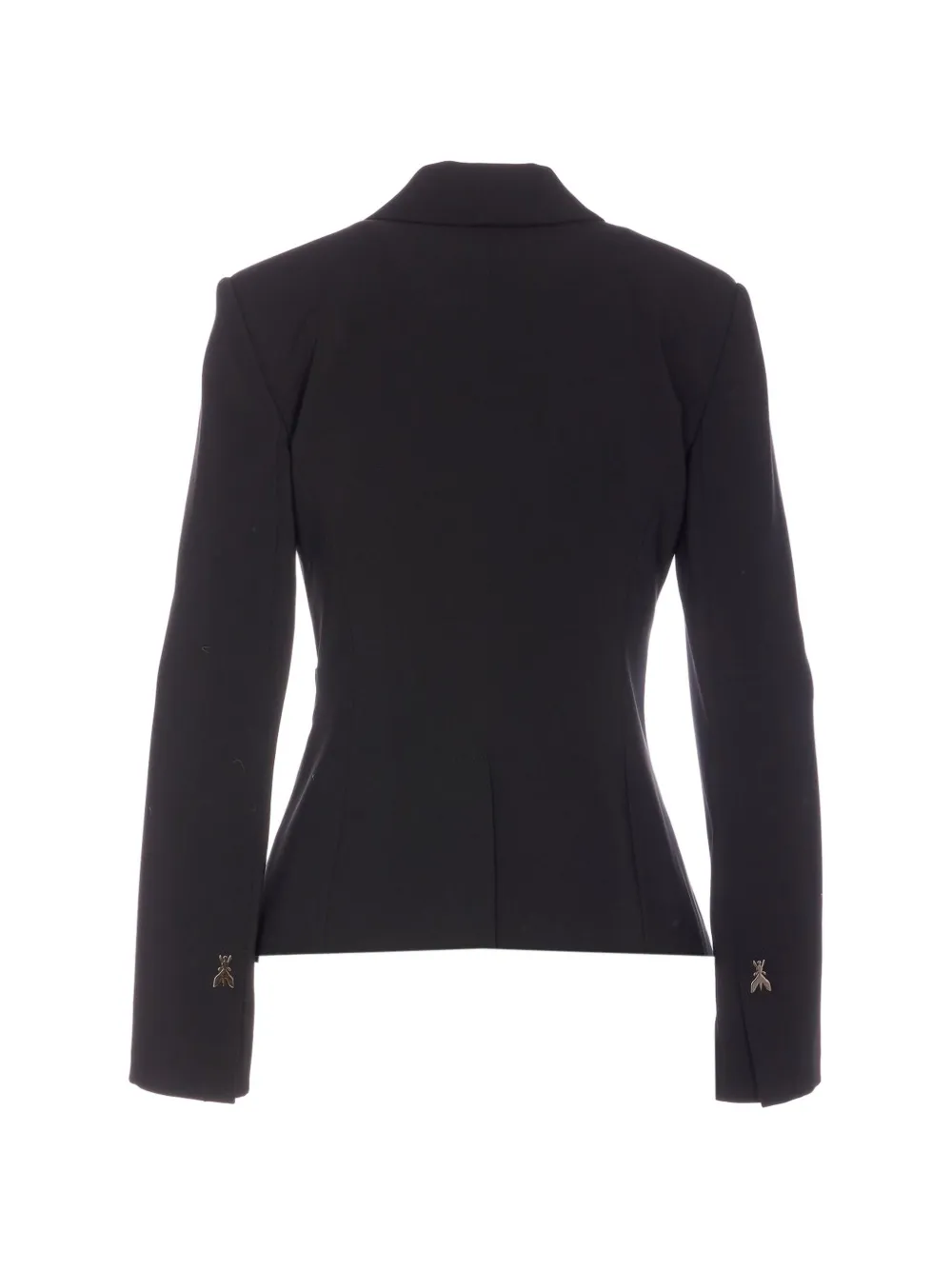 Patrizia Pepe Blazer met ceintuur en gesp Zwart