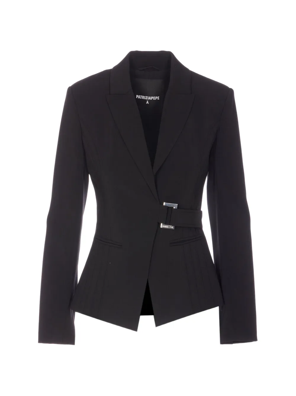 Patrizia Pepe belted buckle blazer - Nero
