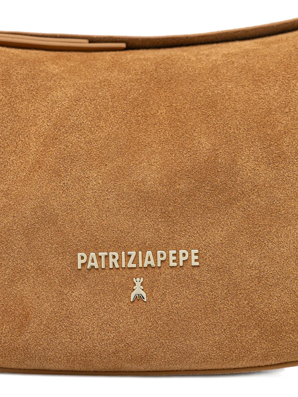 Patrizia Pepe New Moon suède shopper Bruin