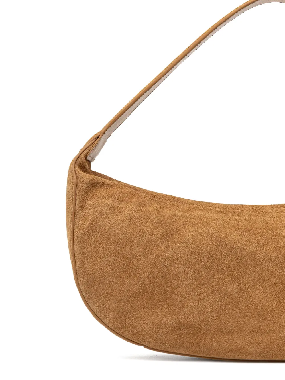 Patrizia Pepe New Moon suède shopper Bruin