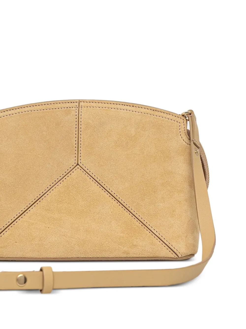Victoria Beckham suede panelled clutch bag | Image 2