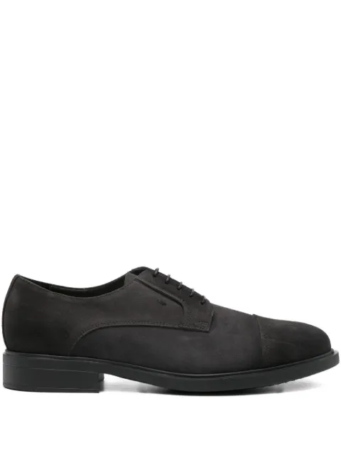 Doucal's suede cap-toe Derby shoes