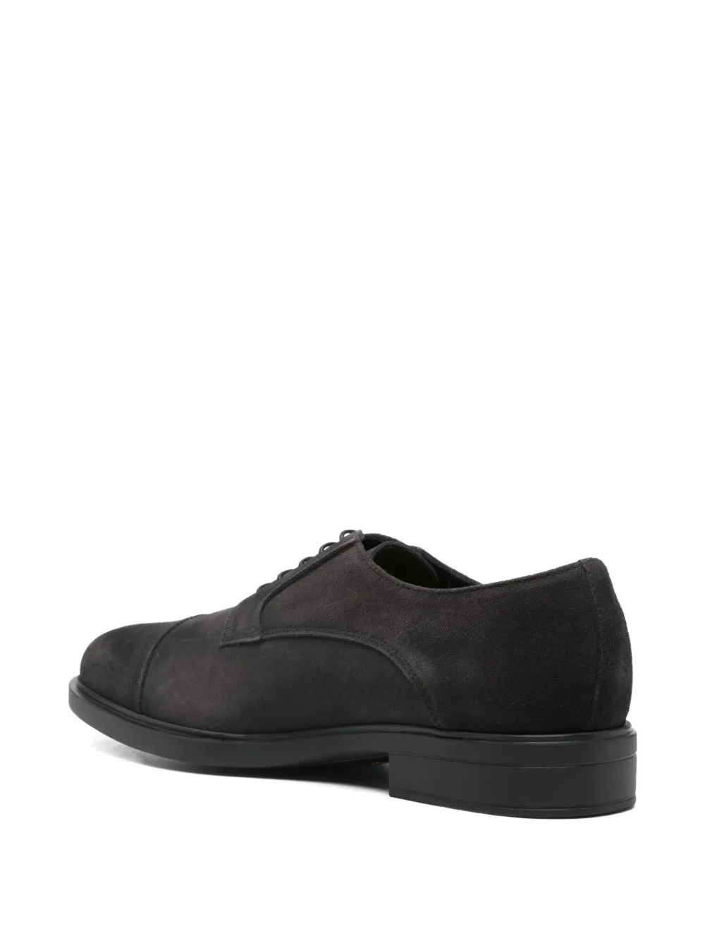 Doucal's suede cap-toe Derby shoes Grey