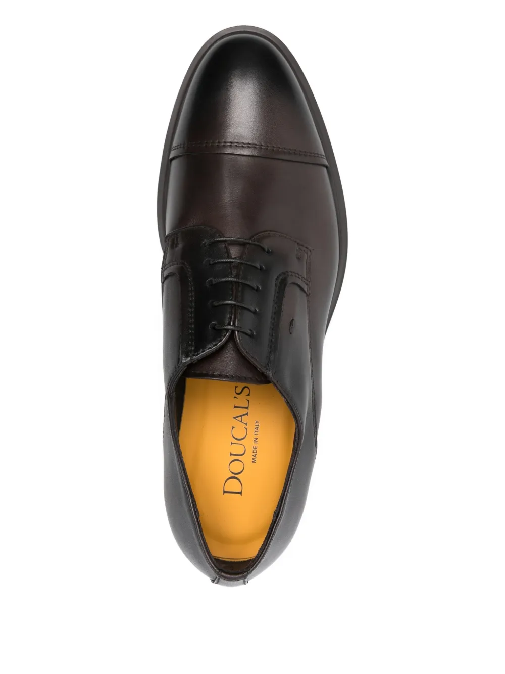 Doucal's Veterschoenen met bewerkte neus Bruin