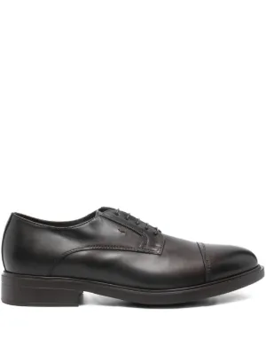 Santoni Easy オックスフォードシューズ | ブラック | FARFETCH JP