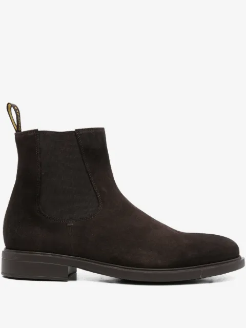 Doucal's bottines en daim à empiècements élastiqués