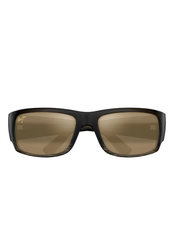 Maui Jim Lunettes De Soleil World Cup à Monture Rectangulaire