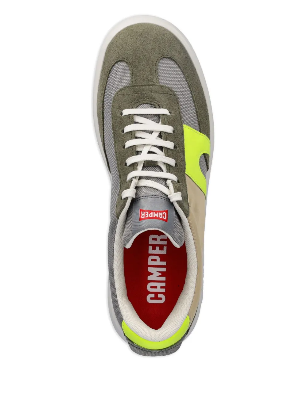 Camper Runner K21 Sorona panelled-suede sneakers Green
