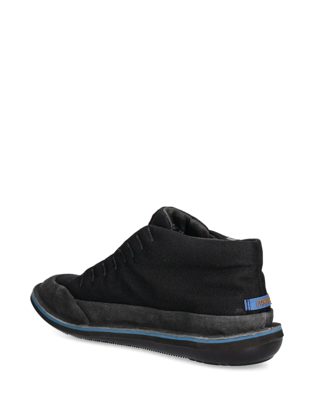 Camper Beetle lace-up suede ankle boots Black